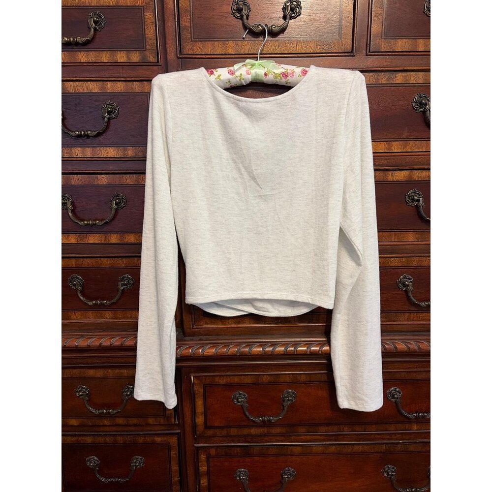 Victoria’s Secret Super Soft Faux-Wrap "ballet" crop top (from set) - NEW! XL - Picture 5 of 6